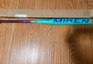 Miken Softball Bat Teal and Purple