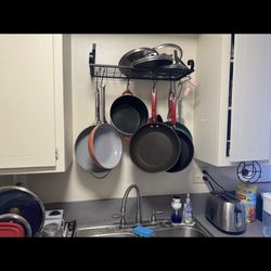 Free Pot Rack 24 Inch Wall Mount Multi Purpose 