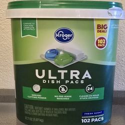 102 Dishwashing Detergent Pacs NEW