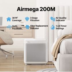 Coway Airmega 200M True HEPA and Activated-Carbon Air Purifier, 