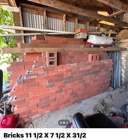 Red and cream colored bricks