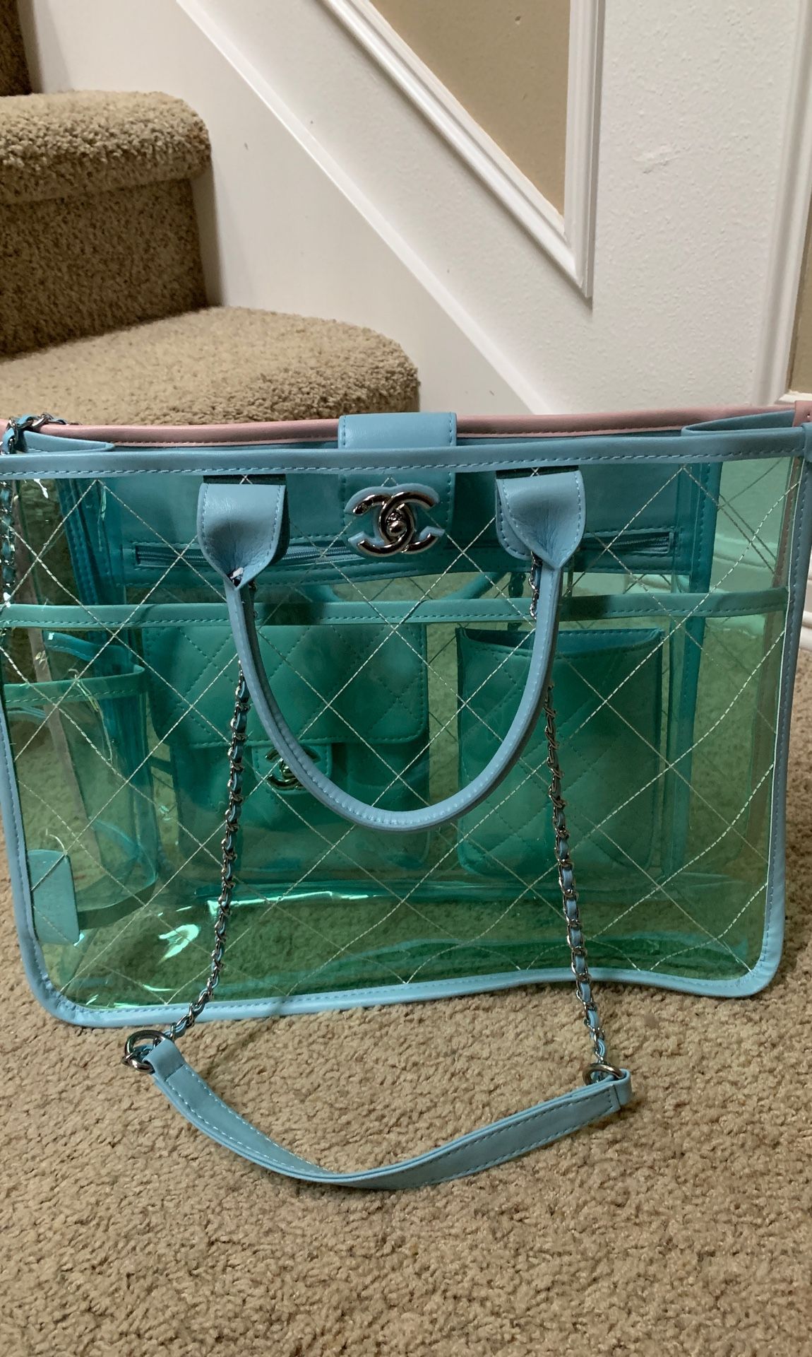 Chanel PVC splash bag $500