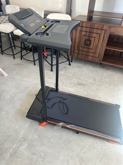12% Incline Walking Pad Treadmill with Handle Bar