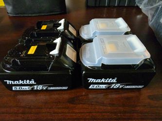 New Makita LXT 18 volt 5.0 amp batteries