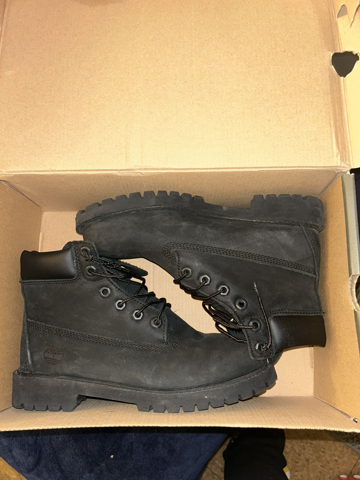 Black Timberland Boots Size 6 