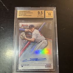 2018 Bowman Triston Casas Auto BGS 9.5