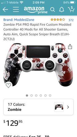 Modded zombie blood splatter controller