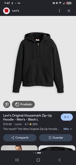 Levis Black Zipper Sweater