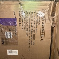 Silver Glass Coffee Table