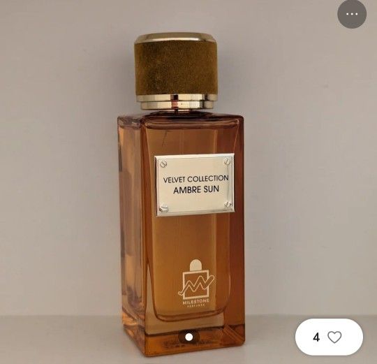 AMBRE SUN Velvet Collection By Milestone EDP Spray 3.4oz NEW NO BOX.