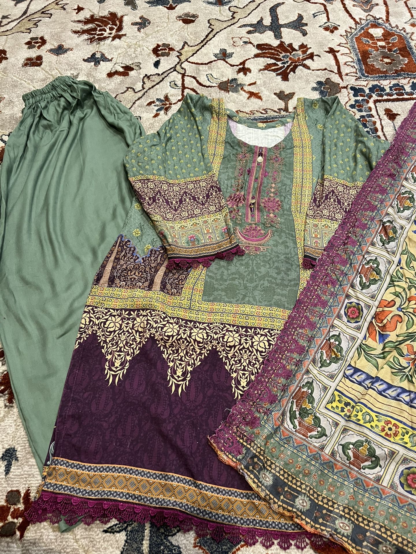 New 3 piece Winter Linen Dress Xl