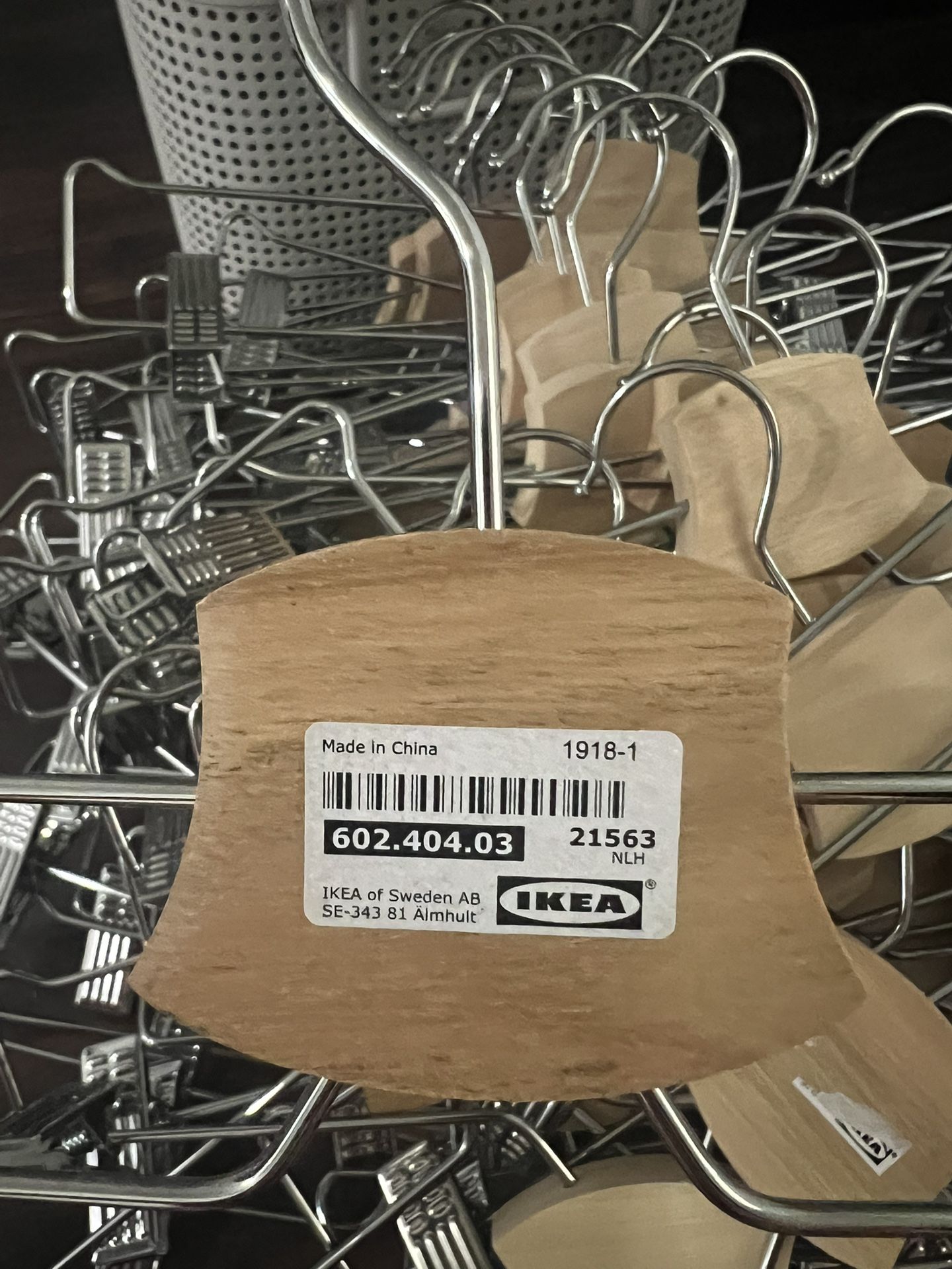 IKEA Wooden Adjustable Pant/skirt Hangers