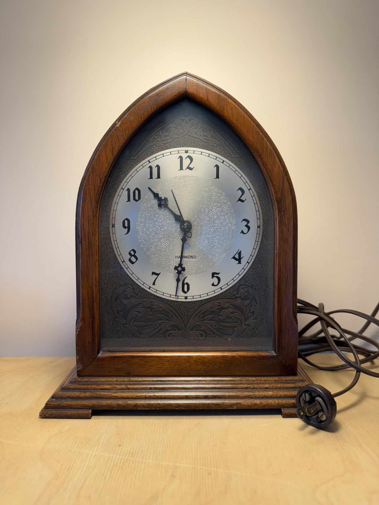 Antique Hammond Electric Cathedral Clock