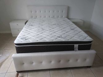 Wooden bed frames available in king queen twin full sizes