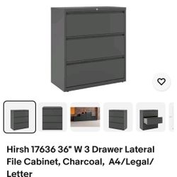File Cabinet Hirsh. 3 Drawer.