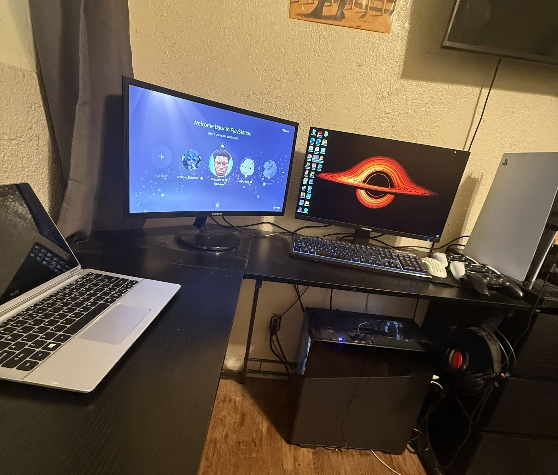 Gaming desktop Setup