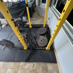 Squat Rack With Weights 