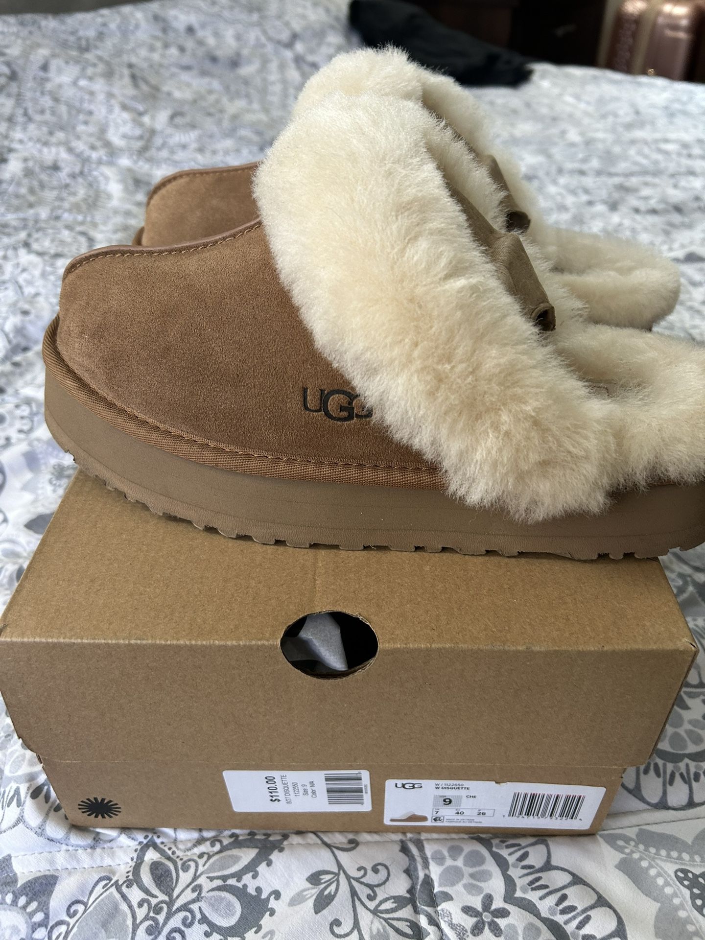 UGG Platform Slip Ons Size 9
