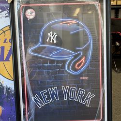 MLB NY Yankees Framed Posters 24x46
