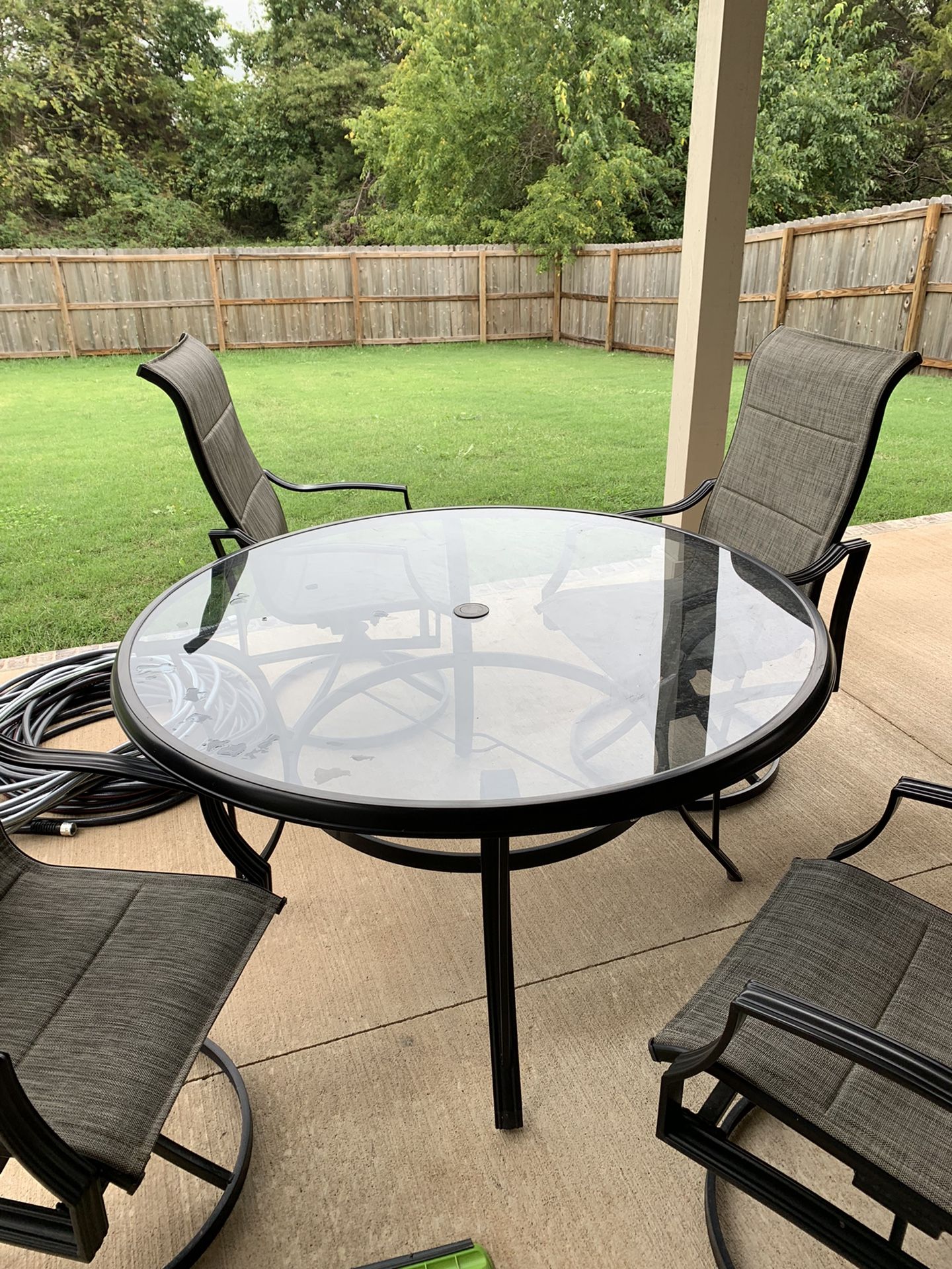 Patio Table And Chairs Almost New