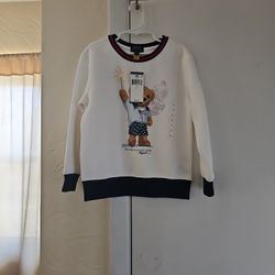 Boys New Polo Ralph Lauren Bear Sweatshirt Size 6