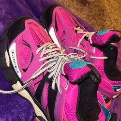 Balenciaga Track Runners, Pink, Size 8