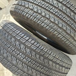 (2) 255/65/17 GOODYEAR WRANGLER 95%%