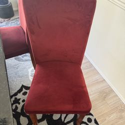 Dining Chairs, 4 Velvet 2 Fabric 
