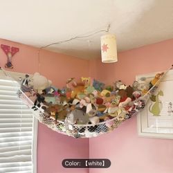 Hammock for stuffed animals, plushies, etc. wall corner hammock