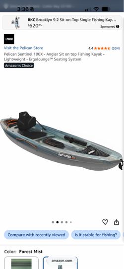 Pelican Sentinel 100X Angler fishing Kayak