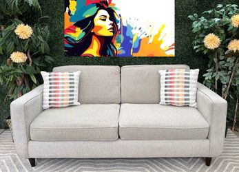 Free Delivery Gray Beige Cort Couch
