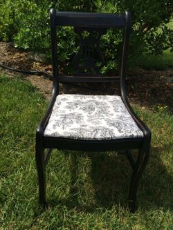 REDUCED!!! Shabby Chic - Set of Four Painted & Reupholstered Chairs ~$60 each or BEST OFFER ~
