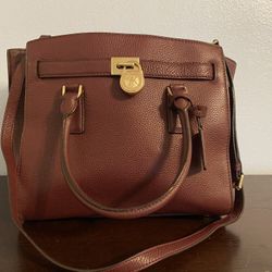 Michael Kors Merlot Pebble Leather Purse