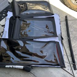 Jeep JL 2018+ OEM WINDOW SET PREMIUM BLACK SOFT TOP TINTED 