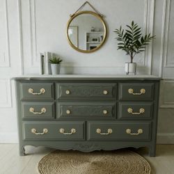 Vintage Green Dresser 
