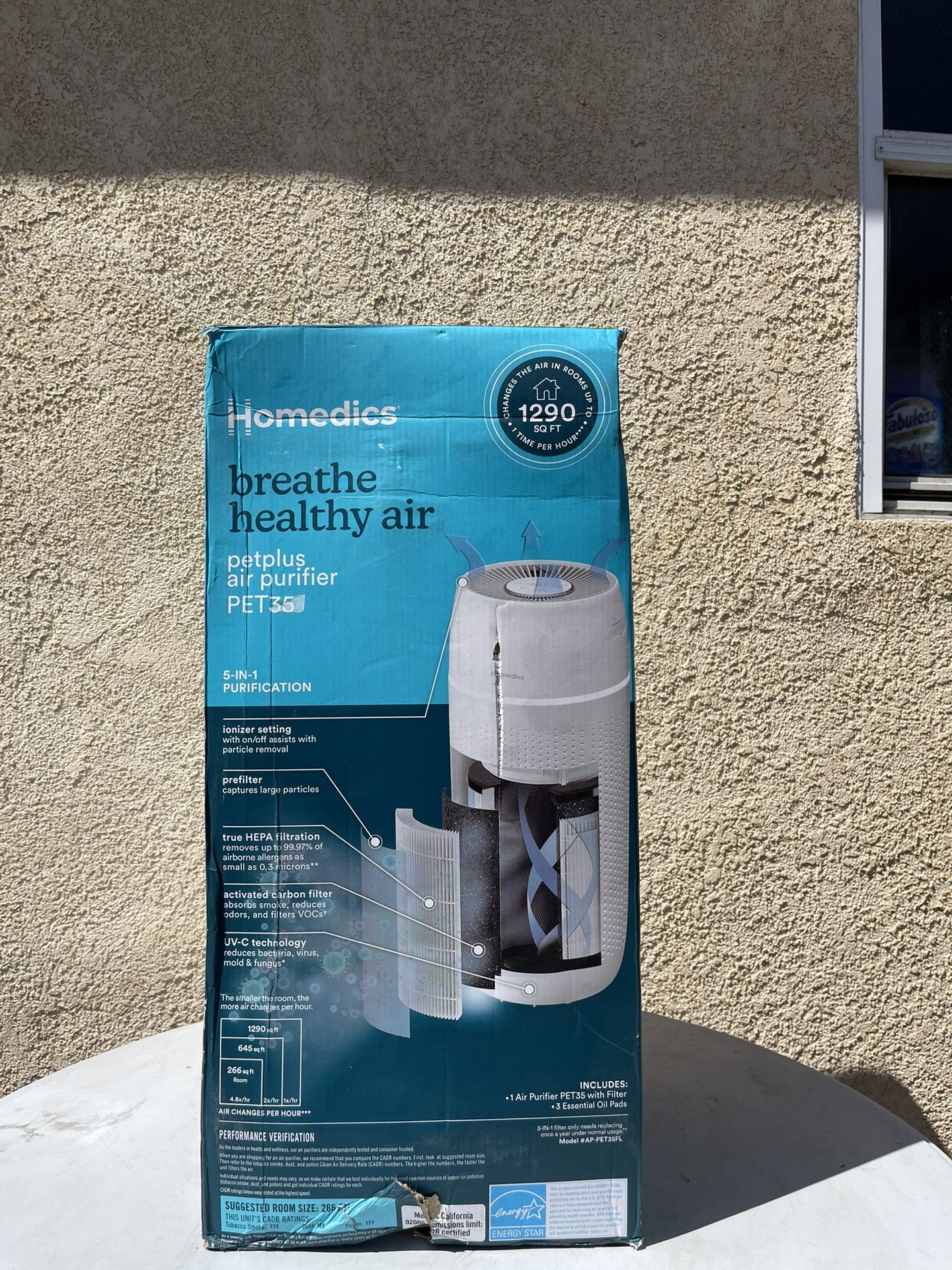 Air Purifier HEPA 266 ft.