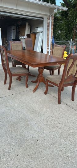 5 Piece, Elegant Wood Table