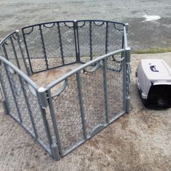 Pet Pen Grey+Pet Kennel 30.00