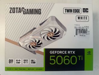 ZOTAC GAMING GeForce RTX 5060 Ti 8GB GDDR7 Twin Edge OC White Edition