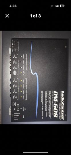 AudioControl DM-608 DSP with ACR-3 remote