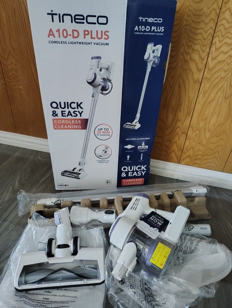 Tineco A10-D Plus - Cordless Ultralight Stick Vacuum Cleaner for Hard Floors and Low-Pile Rugs,