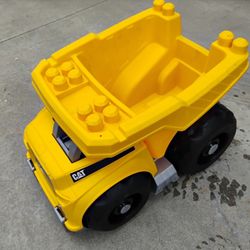 MEGA BLOKS Fisher-Price Building Toy Blocks Cat Large Dump Truck ONLY For Toddler