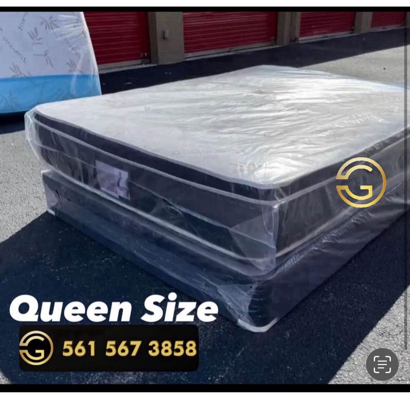 NEW Mattress Queen Size Pillowtop With Box Spring // Offer 🚚