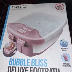 Homedics Bubble Bliss Deluxe Massaging Heated Footbath