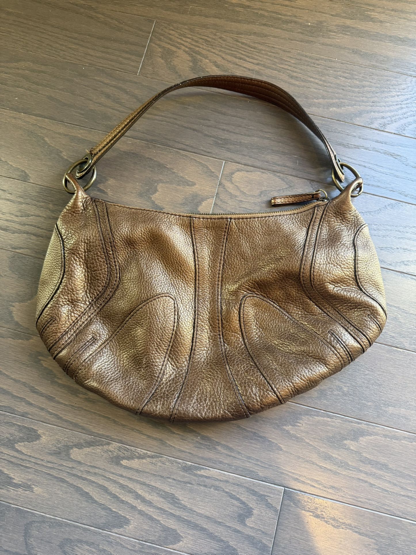 Brown / Bronze Leather Purse
