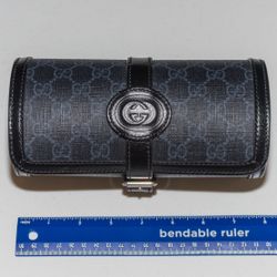 Gucci GG Supreme Black Canvas Watch Case