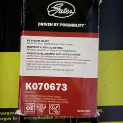 Brand New Gates Serpentine Belts – Set of 2 (K070673 + K060409)