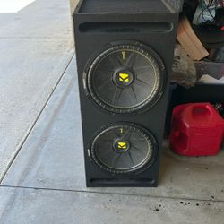 2 15s Kicker Speakers