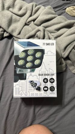 77 led solar sensor light security light
