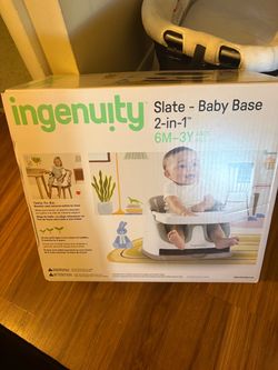 Ingenuity Slate Baby Base 2-in-1 Booster Seat